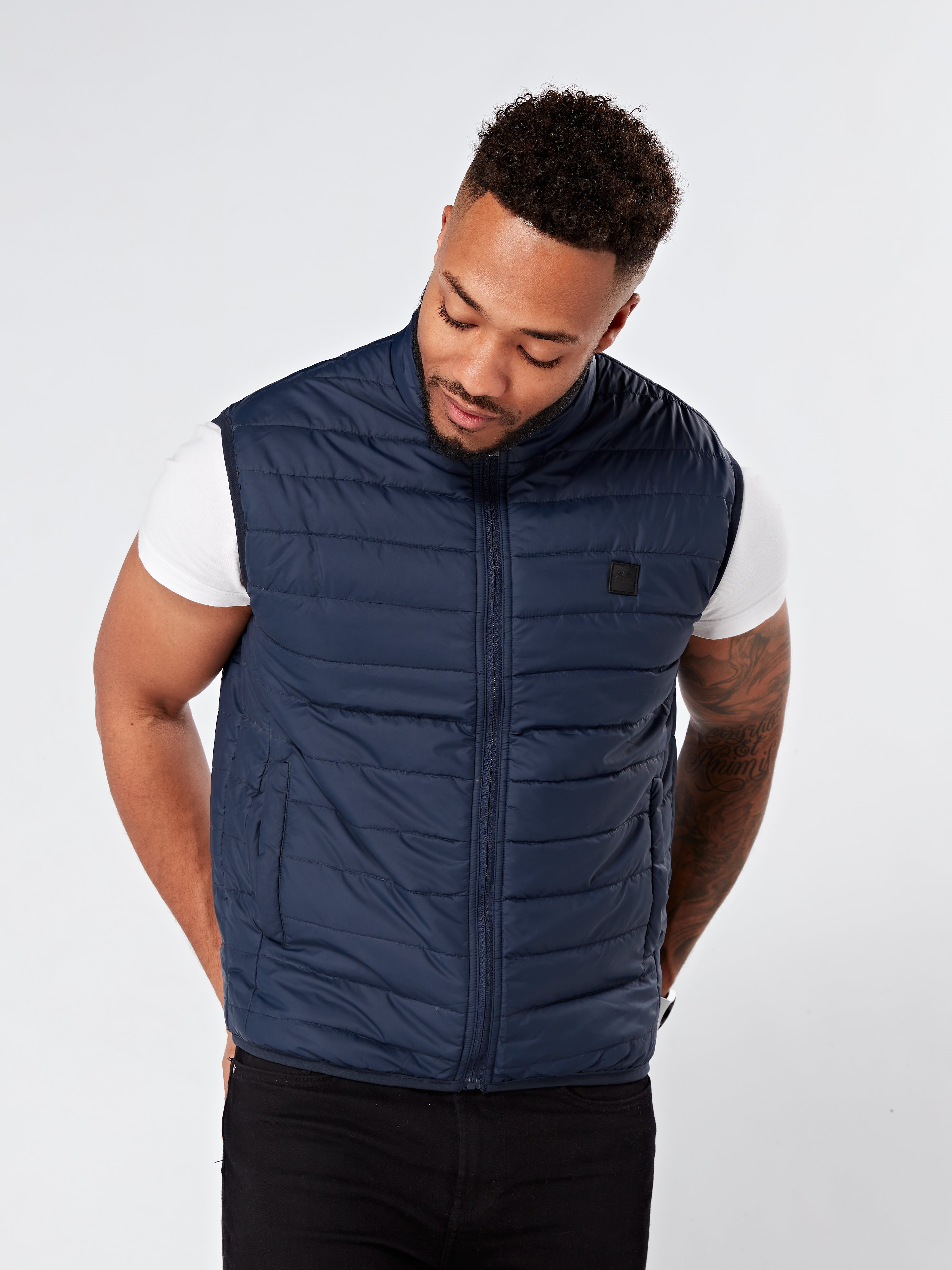Men's Sleeveless Quilted Jacket