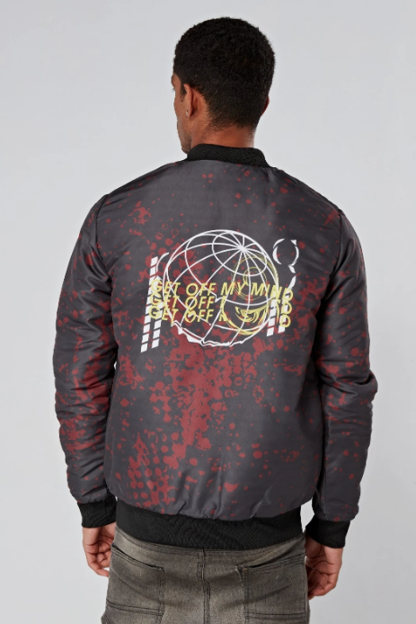 "GET OFF MY MIND" Bomber Jacket