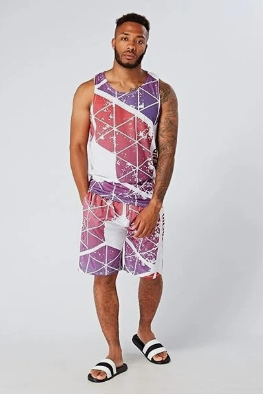 Men's Summer Shorts and Vest Set