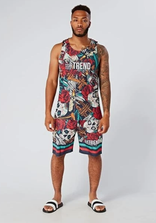 Men's Summer Shorts and Vest Set