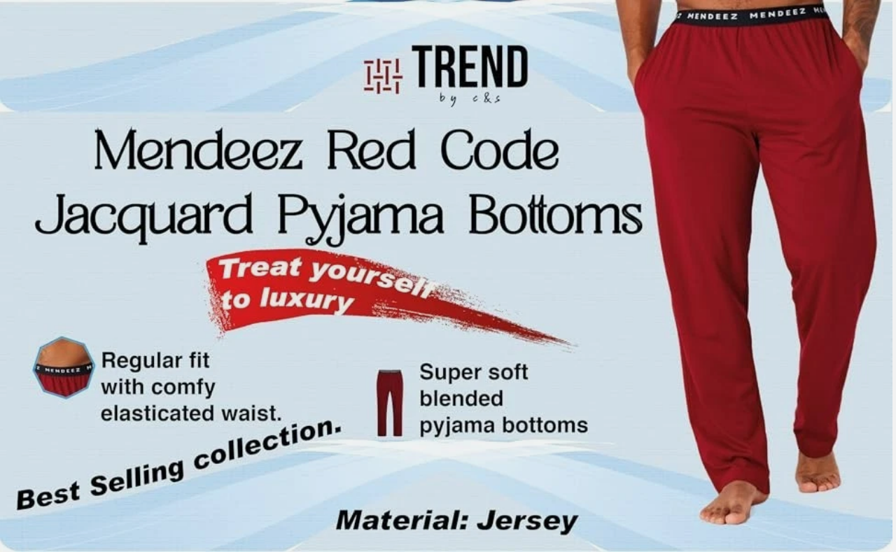 Mendeez Men's Jacquard Pyjama Bottoms