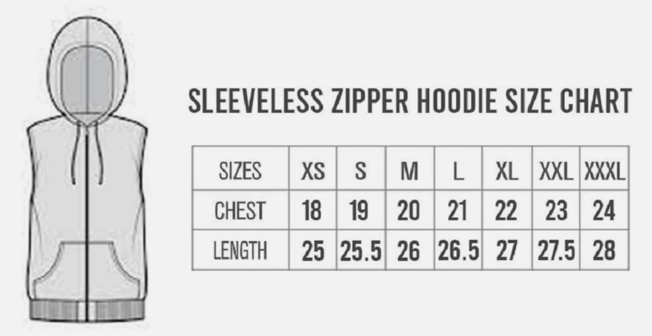 Trend by C & S Tropic Intensity Sleeveless Zipper Hoodie