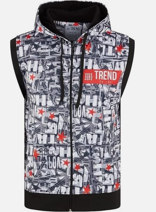 Trend by C & S Determined Sleeveless Zipper Hoodie