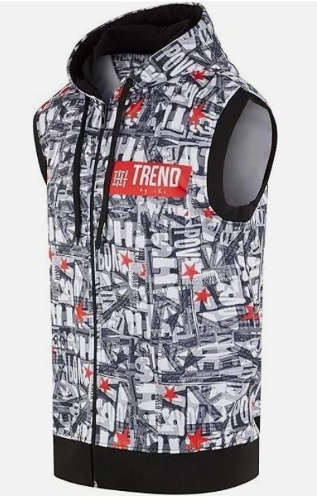 Trend by C & S Determined Sleeveless Zipper Hoodie