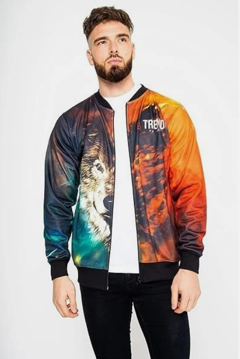 Wolf Spread Unisex Lightweight Fleece Style Jacket