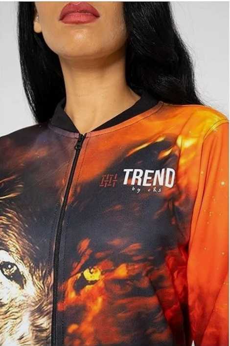 Wolf Spread Unisex Lightweight Fleece Style Jacket