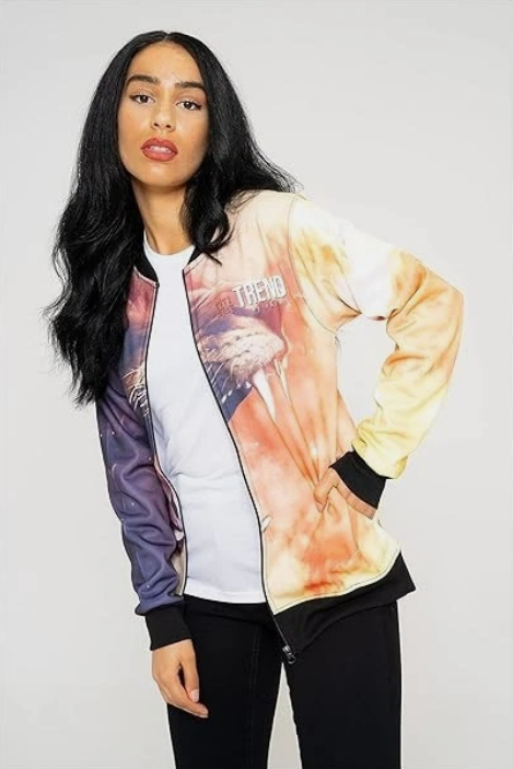 Trend by C & S Lion Spread Unisex Lightweight Fleece Style Jacket