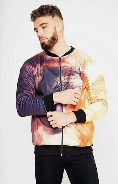 Trend by C & S Lion Spread Unisex Lightweight Fleece Style Jacket