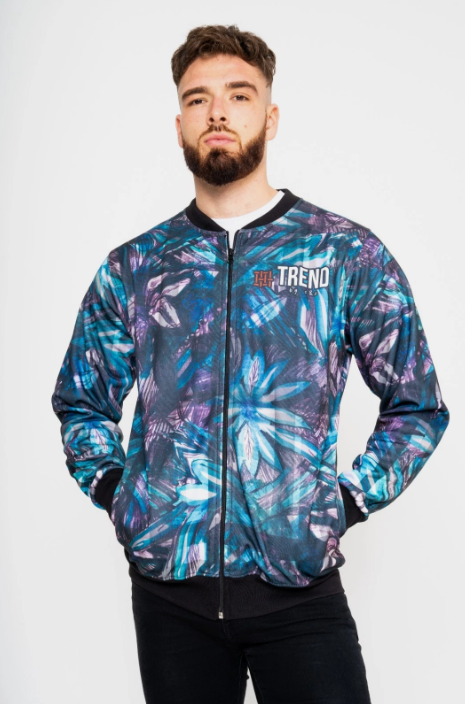 Trend by C & S Floral 1 Unisex Lightweight Fleece Style Jacket