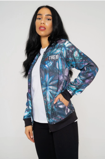 Trend by C & S Floral 1 Unisex Lightweight Fleece Style Jacket