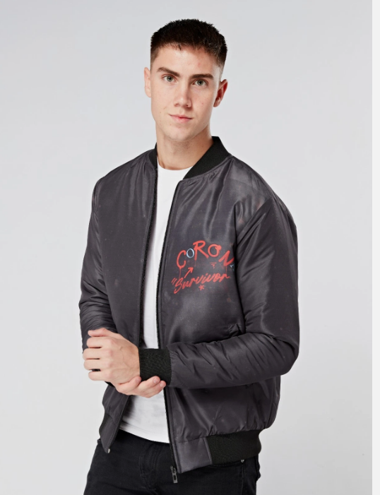 Men's Bomber Jacket "Corona Survivar"