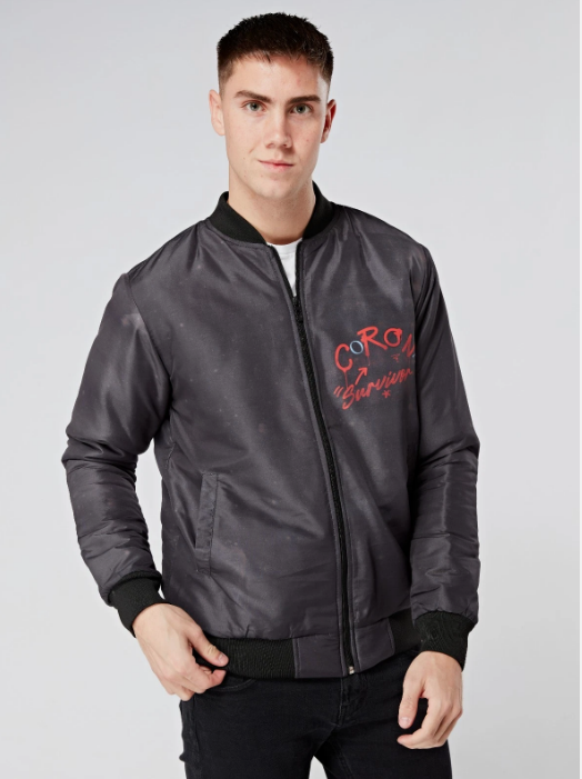Men's Bomber Jacket "Corona Survivar"