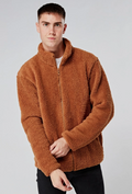 Camel Brown Men’s Sherpa Fleece Jacket