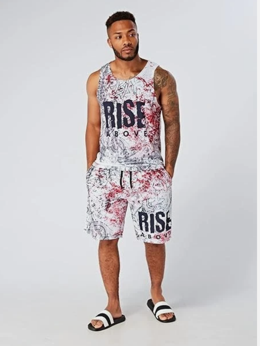 Men's Summer Shorts and Vest Set
