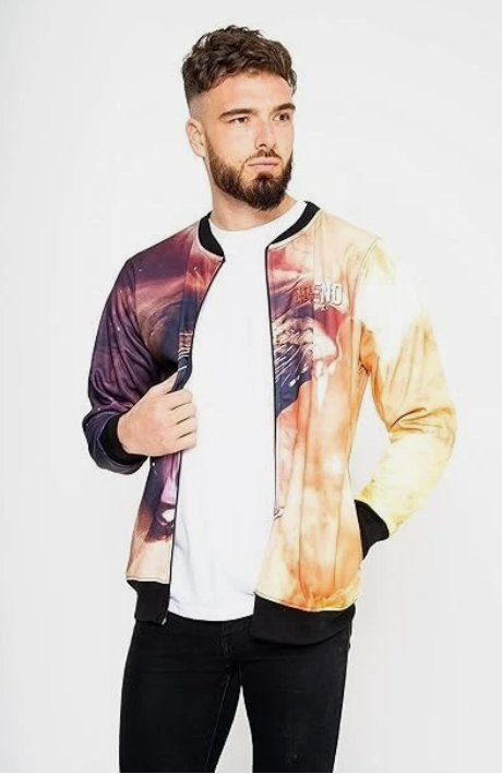 Trend by C & S Lion Spread Unisex Lightweight Fleece Style Jacket